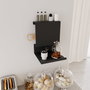 Hanah Home Estantería de pared metálica Negra